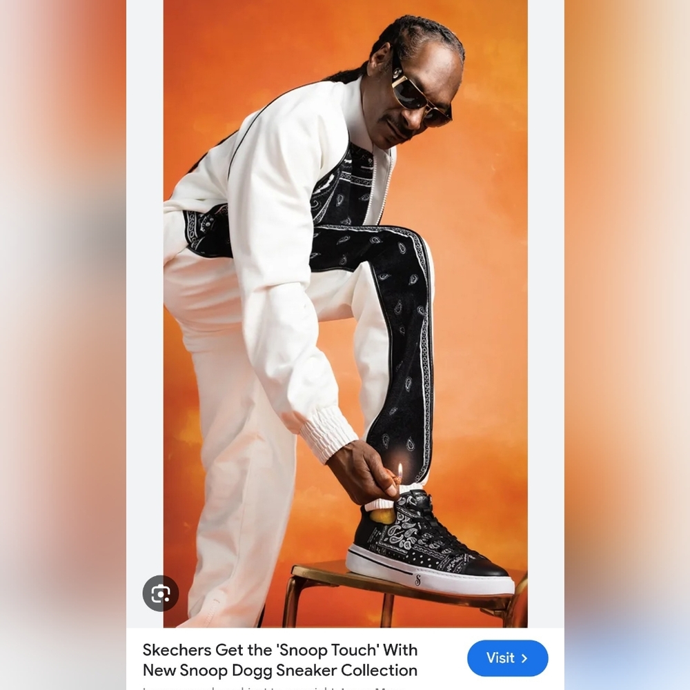 Skechers Unisex Snoop Dogg Double G Slip-ins Sneaker